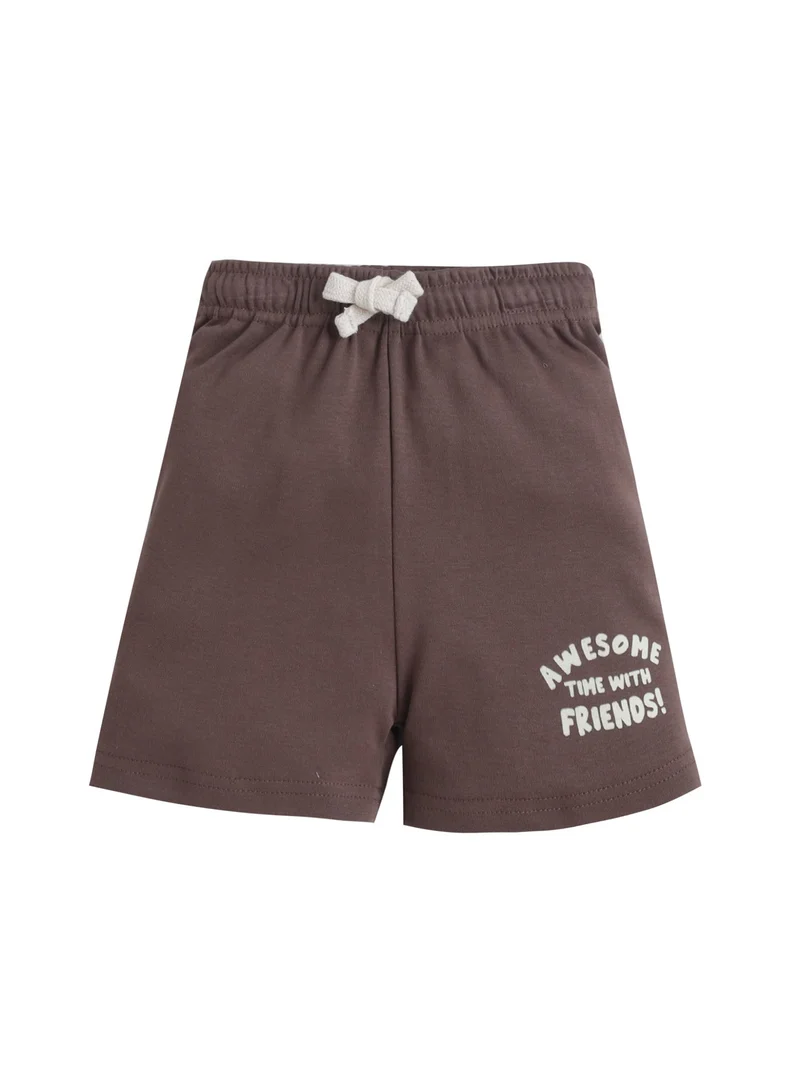 Victor And Jane  Infant Boys Safari Animal Print Cotton Pajama Set – T-Shirt & Shorts Nightwear for Men | Best Price UAE