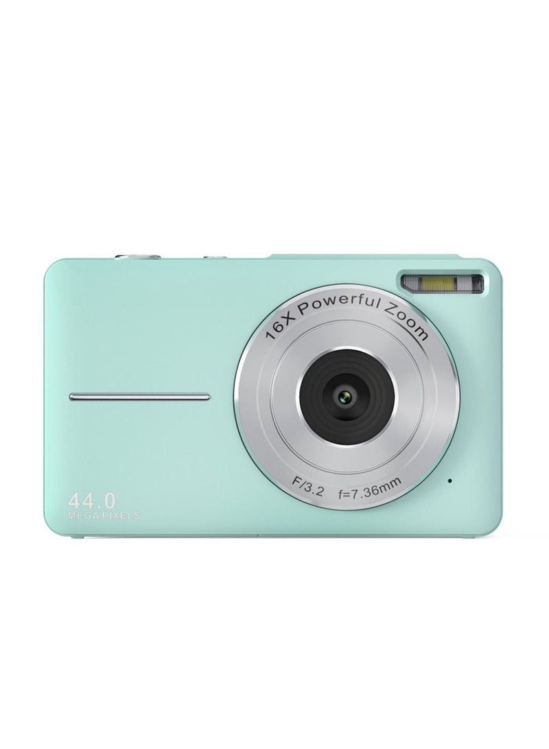Portable 1080P Digital Camera Video Camcorder 44MP Auto Focus 2.5 IPS Screen 16X Digital Zoom Anti-shake Face Detect Smile Capture with 32GB Memory Card - Image 3