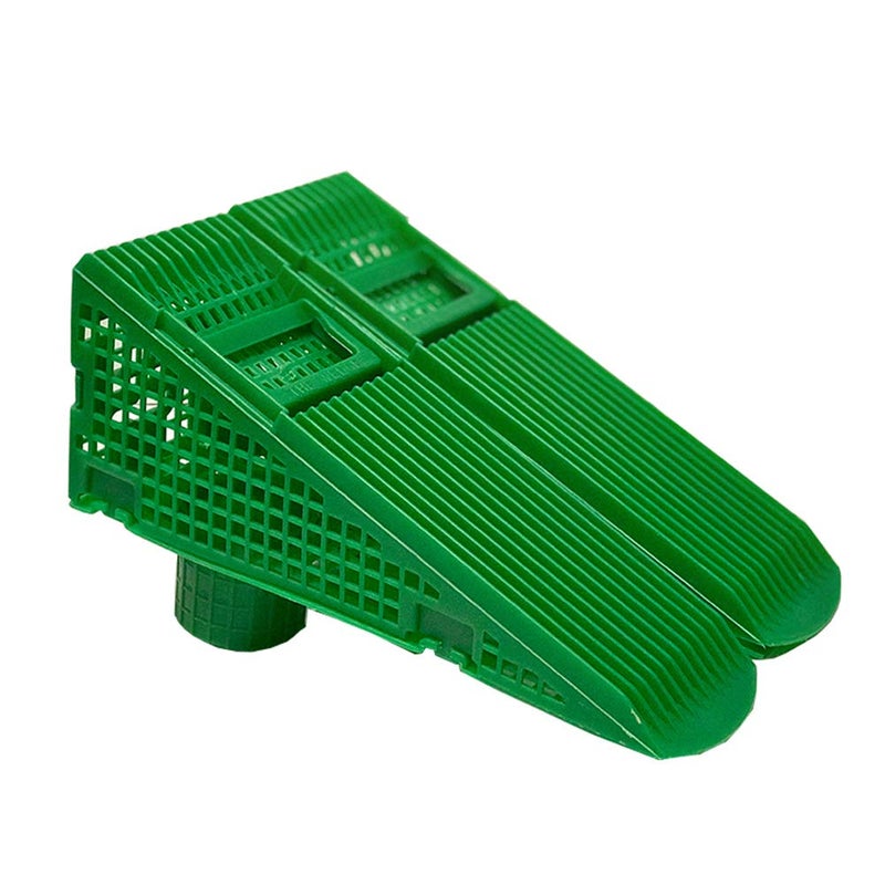 The Gutter Guard Wedge Eliminates Downspout Pipe Clogs from Leaves and Debris 2Pack 2 Pack Green