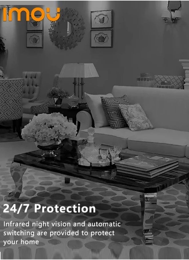 IMOU - Imou Dual Lens Outdoor WiFi Surveillance Camera, 6MP Resolution (3MP+3MP), Color Night Vision up to 30m, AI Person/Vehicle Detection, Automatic PT Tracking, Two-Way Audio, IP66 - Image 1