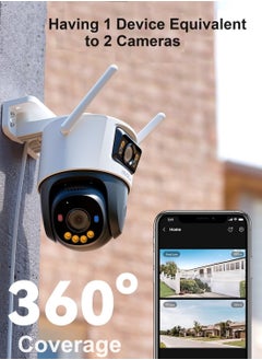 IMOU Imou Dual Lens Outdoor WiFi Surveillance Camera, 6MP Resolution (3MP+3MP), Color Night Vision up to 30m, AI Person/Vehicle Detection, Automatic PT Tracking, Two-Way Audio, IP66  - Image 4