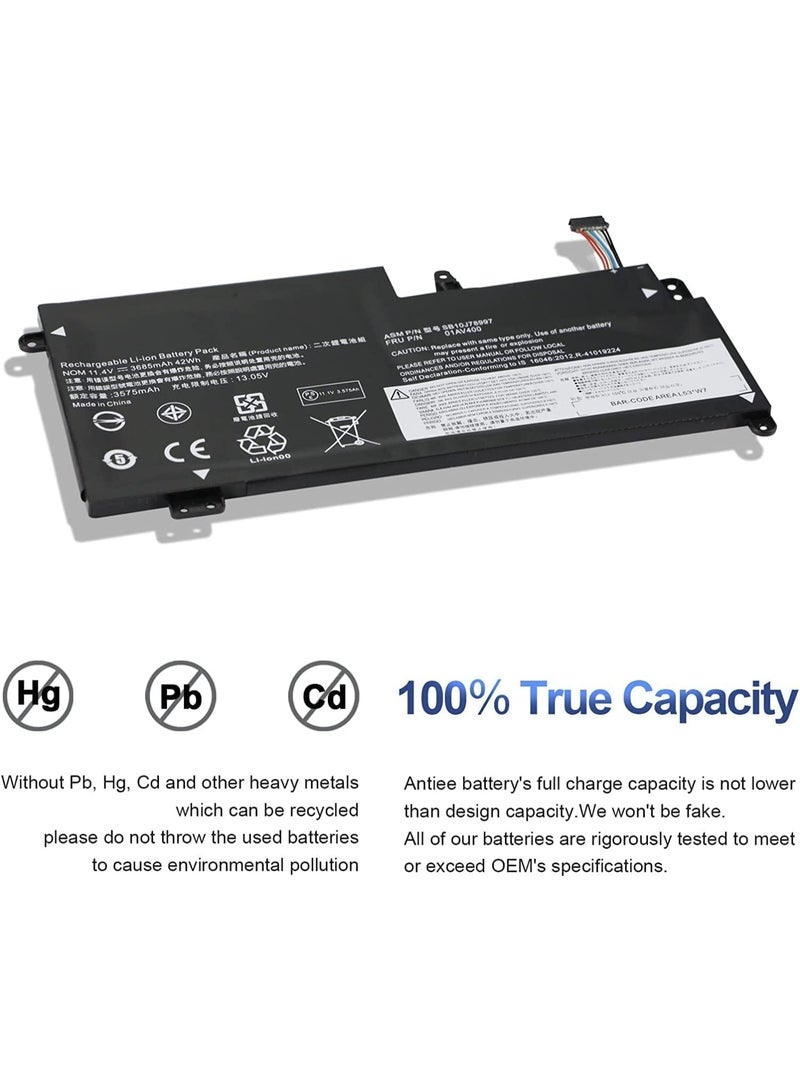 Terabyte 01AV401 SB10J78998 01AV400 01AV402 SB10J78999 SB10J78997 01AV435 01AV436 Replacement for Lenov.o ThinkPad 13 1st/2nd Gen 13 Chromebook S2 1st/2nd Gen Series(11) .25V 42Wh),LAPTOP BATTERY - Image 4