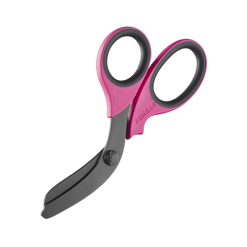 xShear® 7.5” Extreme Duty Trauma Shears - Black Titanium Coated Blades, The perfect scissors for the Paramedic, EMT, Nurse or any Emergency Healthcare Provider (Pink/Black) - Image 5
