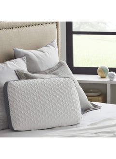 Sealy Sealy Molded Memory Foam Pillow, Standard, White, Grey  - Image 2