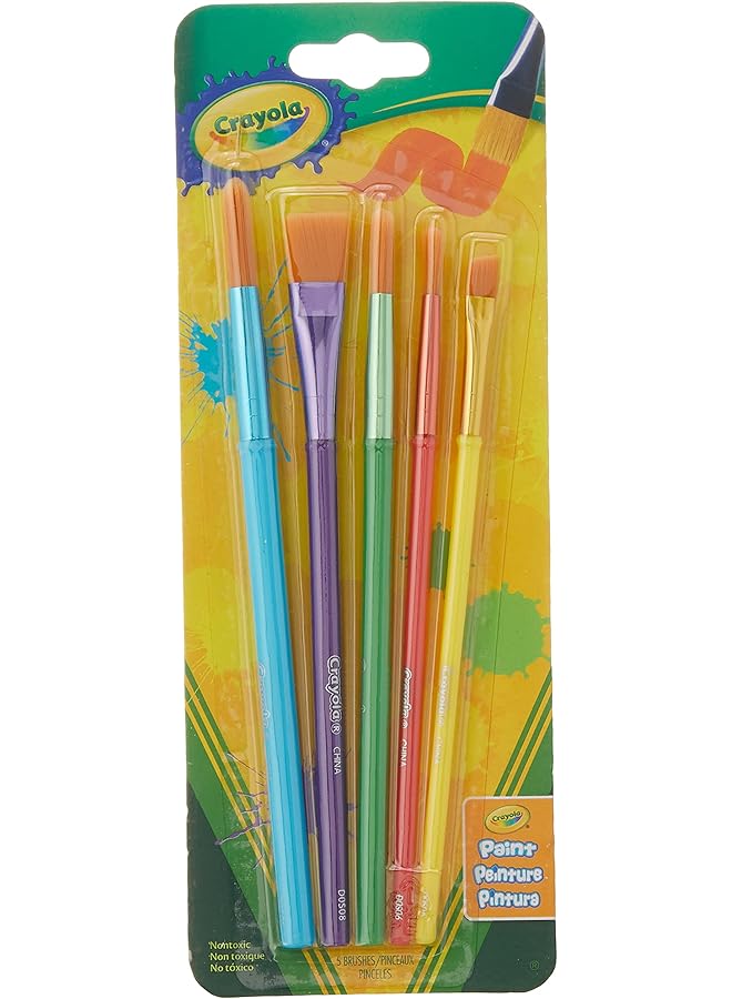 Crayola 5 Ct. Art And Craft Brush Set - Image 1