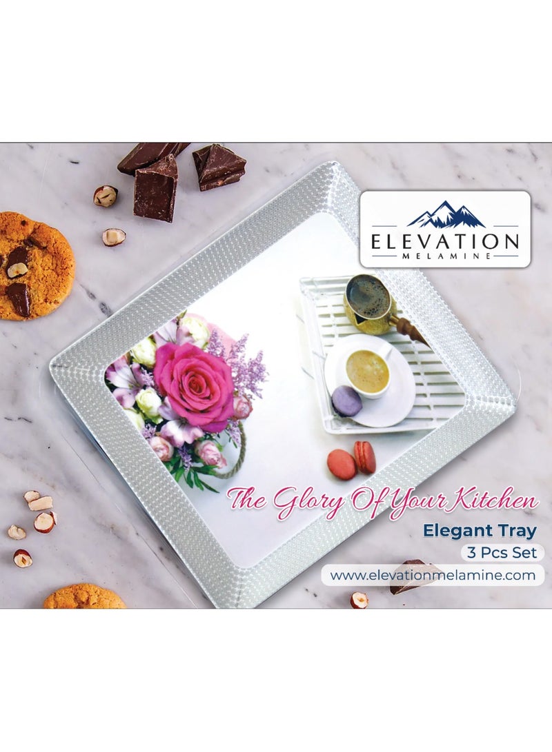 Elevation Melamine Elegant Tray Set - Image 1