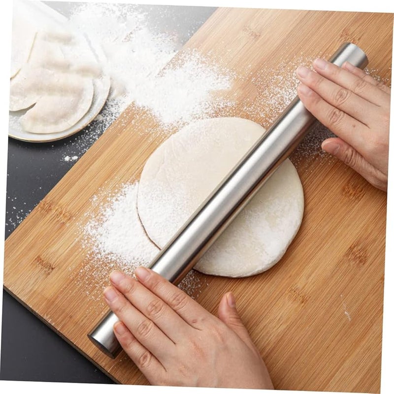 Stainless Steel Rolling Pin For Pastry Noodles Fondant Easy To Clean And Store - Image 2