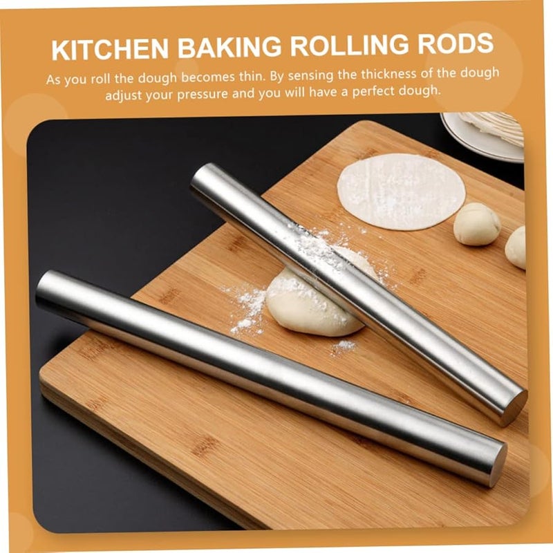 Stainless Steel Rolling Pin For Pastry Noodles Fondant Easy To Clean And Store - Image 5