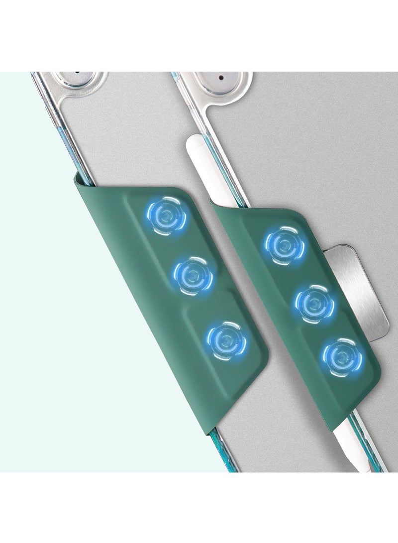 روك بو غطاء حافظة لجهاز Apple iPad 10.2 بوصة 2021/2020/2019 (9th/8th/7th) طراز رفيع، غطاء خلفي شفاف مع حامل قلم قابل للسحب، إيقاظ/سكون تلقائي لجهاز iPad 10.2 بوصة - Image 5