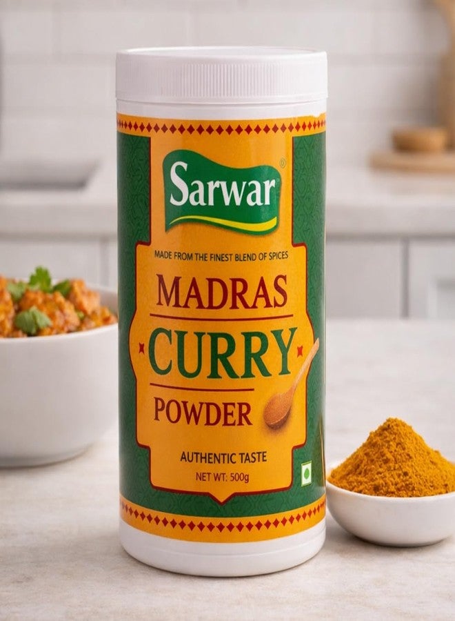 Sarwar Madras Curry Powder | 500g Jar | South Indian Spice Blend | Ideal for Curries, Gravies, Vegetables, Meat & Seafood - Image 3