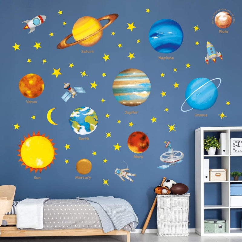 BPA Planets in The Space Kids Wall Decals - Image 1