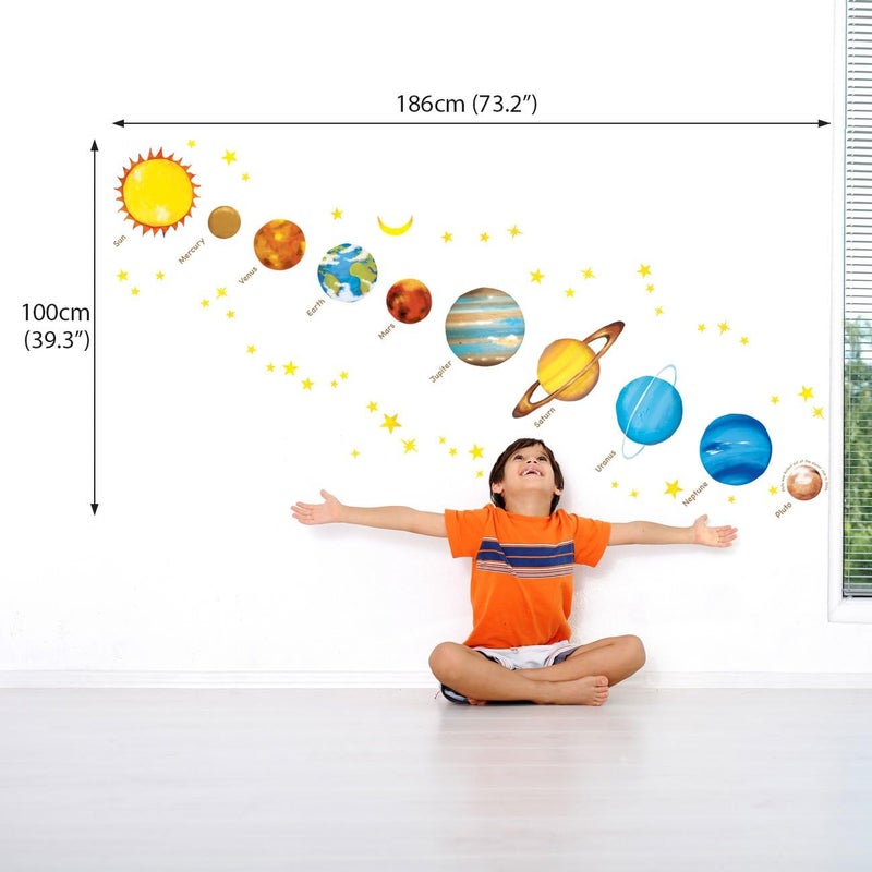 BPA Planets in The Space Kids Wall Decals - Image 3
