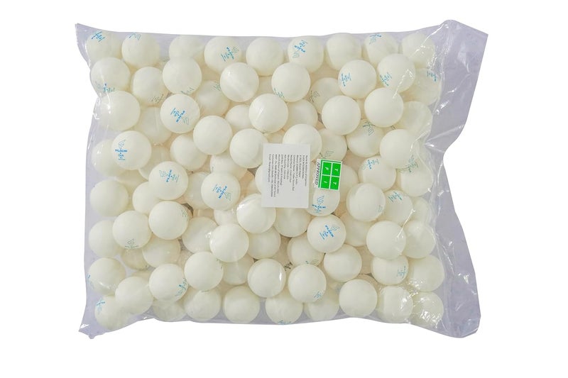 FLICK Club 1-Star Table Tennis Balls-T.T.F.I. Approved,Durable Multiball Practice & Match Balls-40+ MM Size,ABS Material, Ideal for All Players- Pack of 144 Balls - (1 Polybag) - (1 Free Shoe Bag) - Image 1