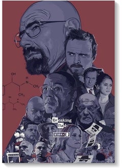 Walter White Breaking Bad Series Wall Art Multicolour 40x60cm