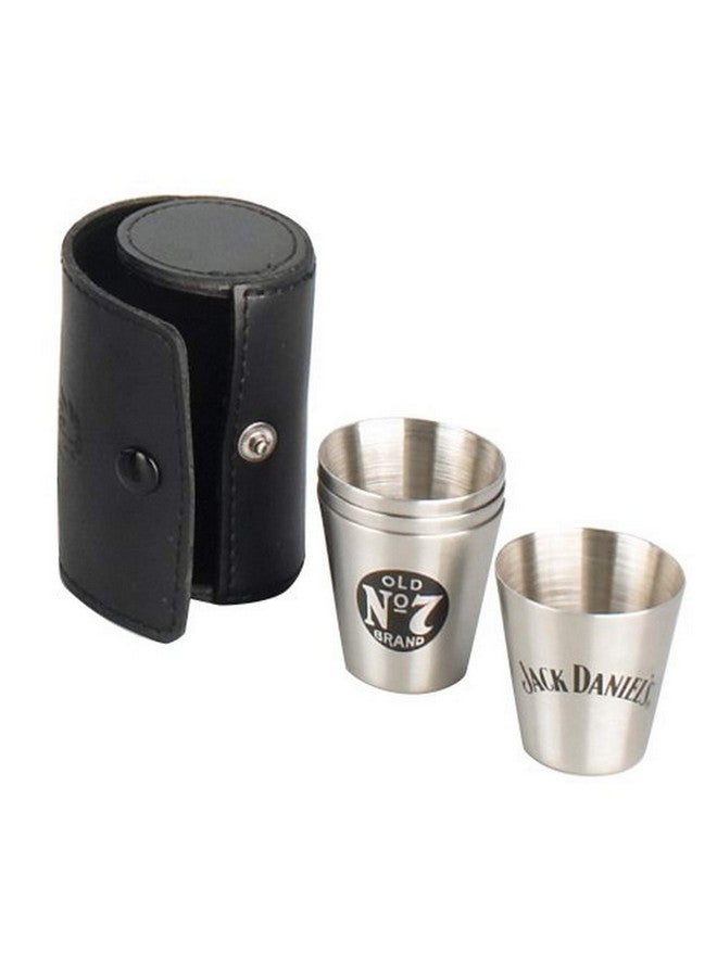 Jack Daniels Licensed Barware Swing And Bug Shot Glass 1 Oz Black Silver