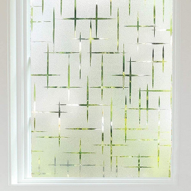 SUNBIRD 3D Printed Window Sticker Films Self Adhesive Decorative Film for BathroomDoor WindowHeat ControlSidelightAnti UV 24 x 96 Inches - Image 1