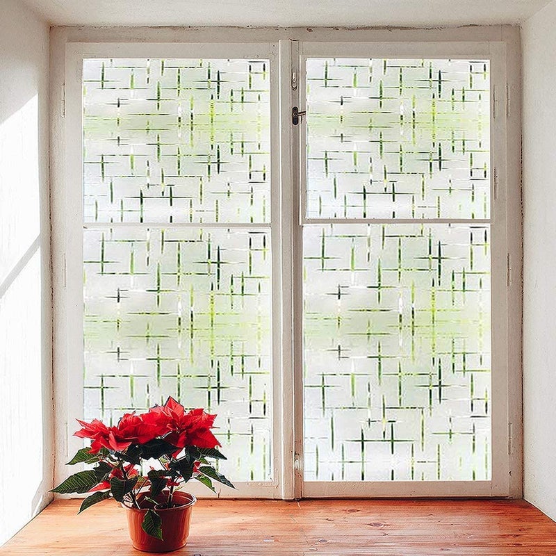 SUNBIRD 3D Printed Window Sticker Films Self Adhesive Decorative Film for BathroomDoor WindowHeat ControlSidelightAnti UV 24 x 96 Inches - Image 4