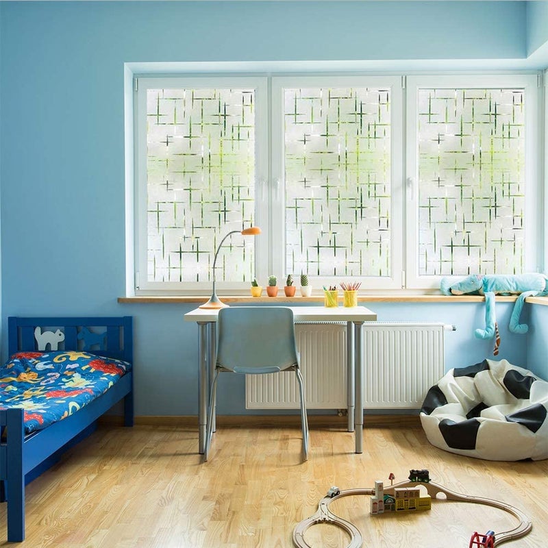 SUNBIRD 3D Printed Window Sticker Films Self Adhesive Decorative Film for BathroomDoor WindowHeat ControlSidelightAnti UV 24 x 96 Inches - Image 3