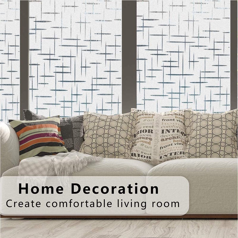 SUNBIRD 3D Printed Window Sticker Films Self Adhesive Decorative Film for BathroomDoor WindowHeat ControlSidelightAnti UV 24 x 96 Inches - Image 5