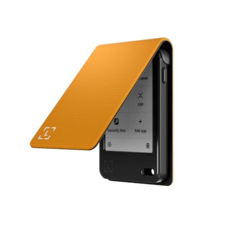 Nano Gen5 Magnet Folio لتوقيعات شاشة اللمس الخاصة بمحفظة التشفير، جلد نباتي فاخر، باذنجاني للحفلات، إغلاق مغناطيسي نحيف للغاية وفتحات دقيقة - Image 2