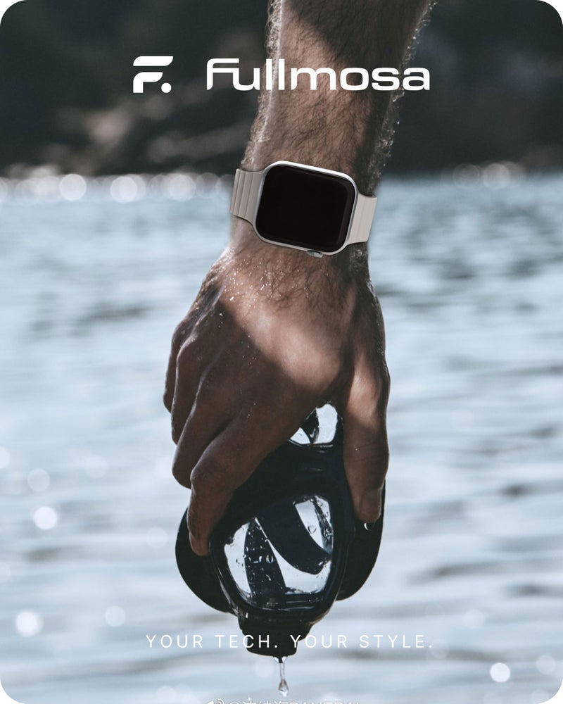 Fullmosa Soft Silicone Magnetic Bands Compatible with Apple Watch Strap 41mm 40mm 38mm 42mm(Series 10 11), Sport Band for iWatch SE3 SE2 SE Series 11 10 9 8 7 6 5 4 3 2 1,Starlight[NO Watch] - Image 5