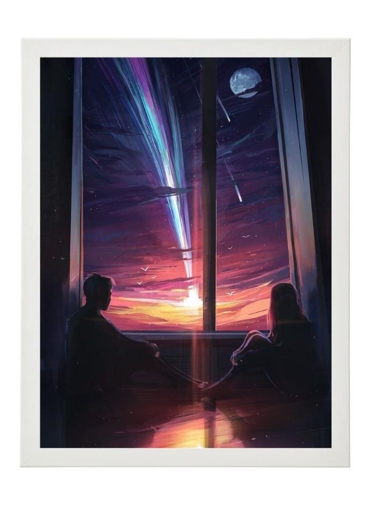 إم إي سي إطار ملصق حائط رقمي رقمي الليلة الماضية 21X30 سم - Image 1