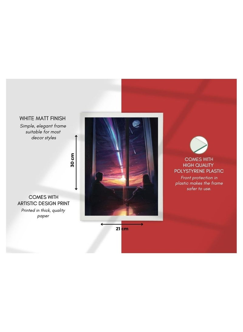 إم إي سي إطار ملصق حائط رقمي رقمي الليلة الماضية 21X30 سم - Image 4