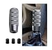 Tioollev 95mm374 Car Shifter Knob Aluminum Weighted Automotive Gear Shift Manual knobs Lever with 3 Threaded Adapters M8 M10 M12 x 125 Universal for Vehicle Gray - Image 2