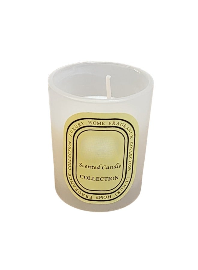 Happy Home Scented candles in a 6 cm glass cup - White  - Image 1