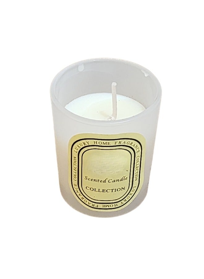 Happy Home Scented candles in a 6 cm glass cup - White  - Image 2