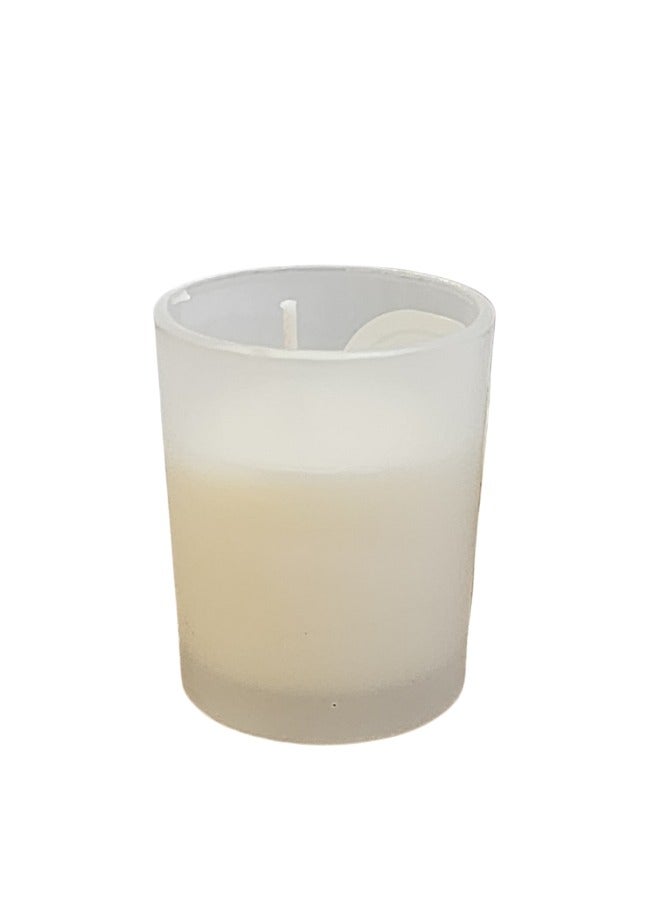 Happy Home Scented candles in a 6 cm glass cup - White  - Image 3