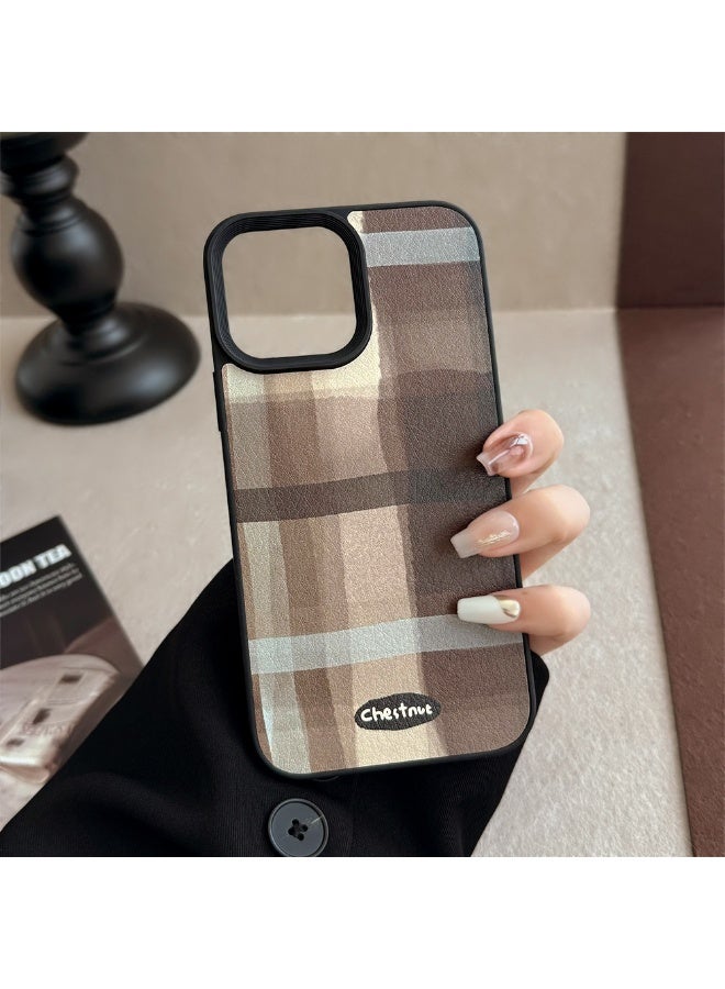 NIBEMINENT Iced Latte Glass Protective TPU Case Cover For iPhone 17 Air, Black