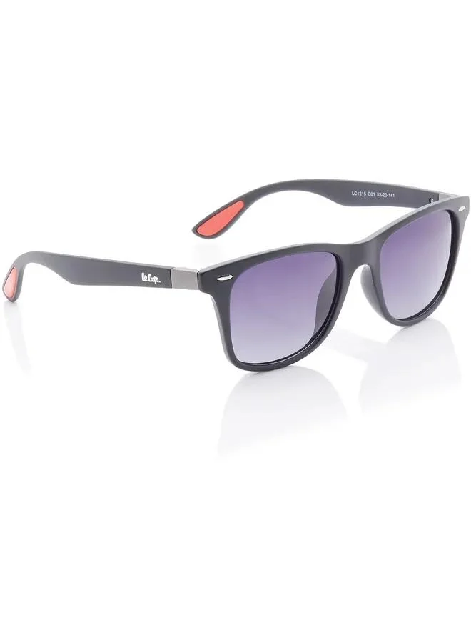 Lee Cooper Polarized Sunglasses Gradient Grey Frame Black Mirror Lens 53mm  - LC1215C01