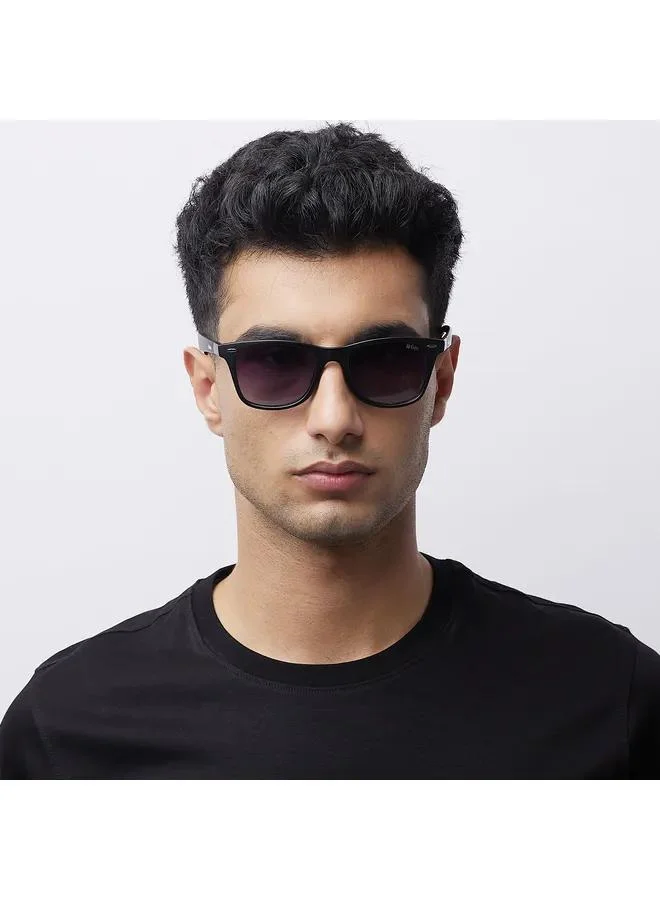 Lee Cooper Polarized Sunglasses Gradient Grey Frame Black Mirror Lens 53mm  - LC1215C01