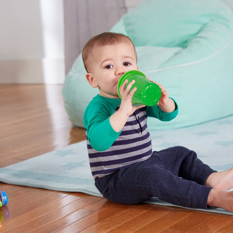 ذا فيرست ييرز The First Years Take  Toss Spill Proof Sippy Cups - Rainbow Party Pack - Reusable Toddler Cups - Kids Cups and Snap On Lids for Ages 9 Months and Up - 20 Count - Image 5