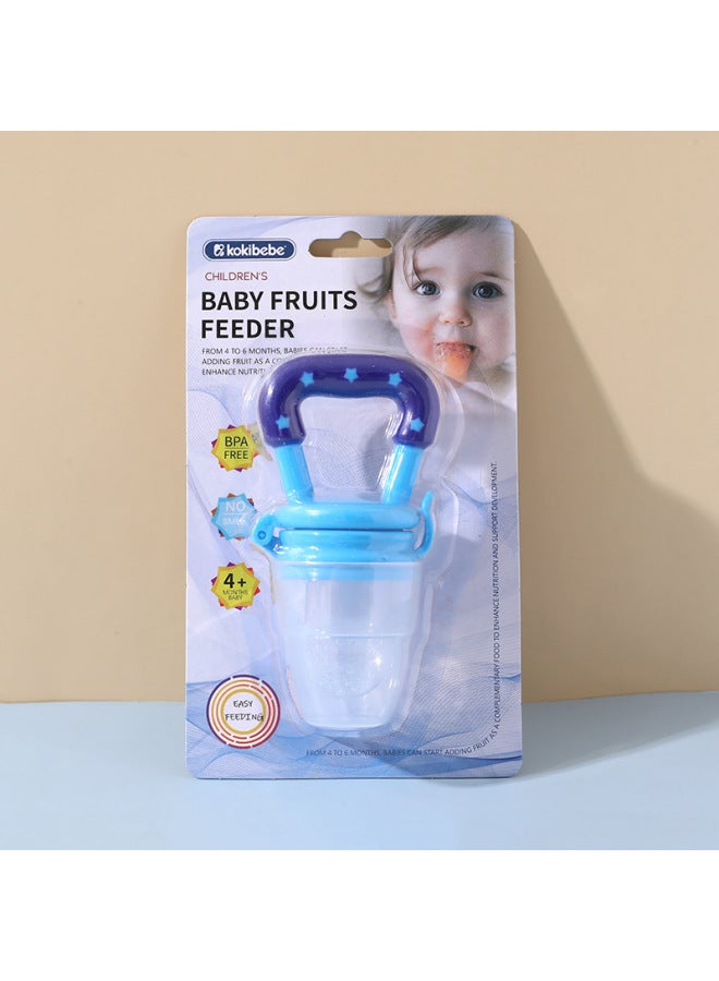 Baby Bite Fruit And Vegetable Music English Children's Food Supplement Pacifier Baby Fruit Food Supplement Bag