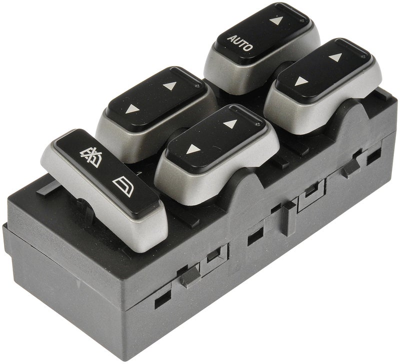 دورمان 901326 مفتاح نافذة الطاقة الجانبية للسائق 5 أزرار متوافق مع بعض طرازات لينكولن