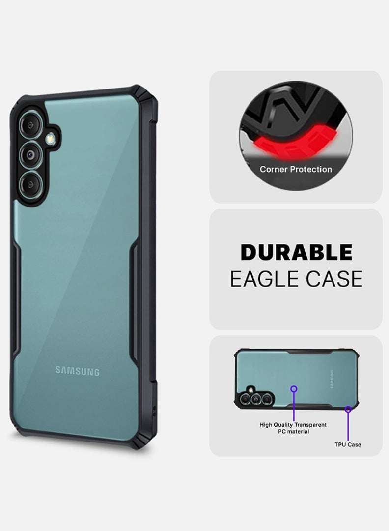 Case Up Case For Samsung Galaxy A36 5G Crystal Clear Back Cover Case With 360 Degree Protection, Shockproof Bumper Protective Phone Cover, Anti-Scratch Hard PC Back (Clear) - Image 3