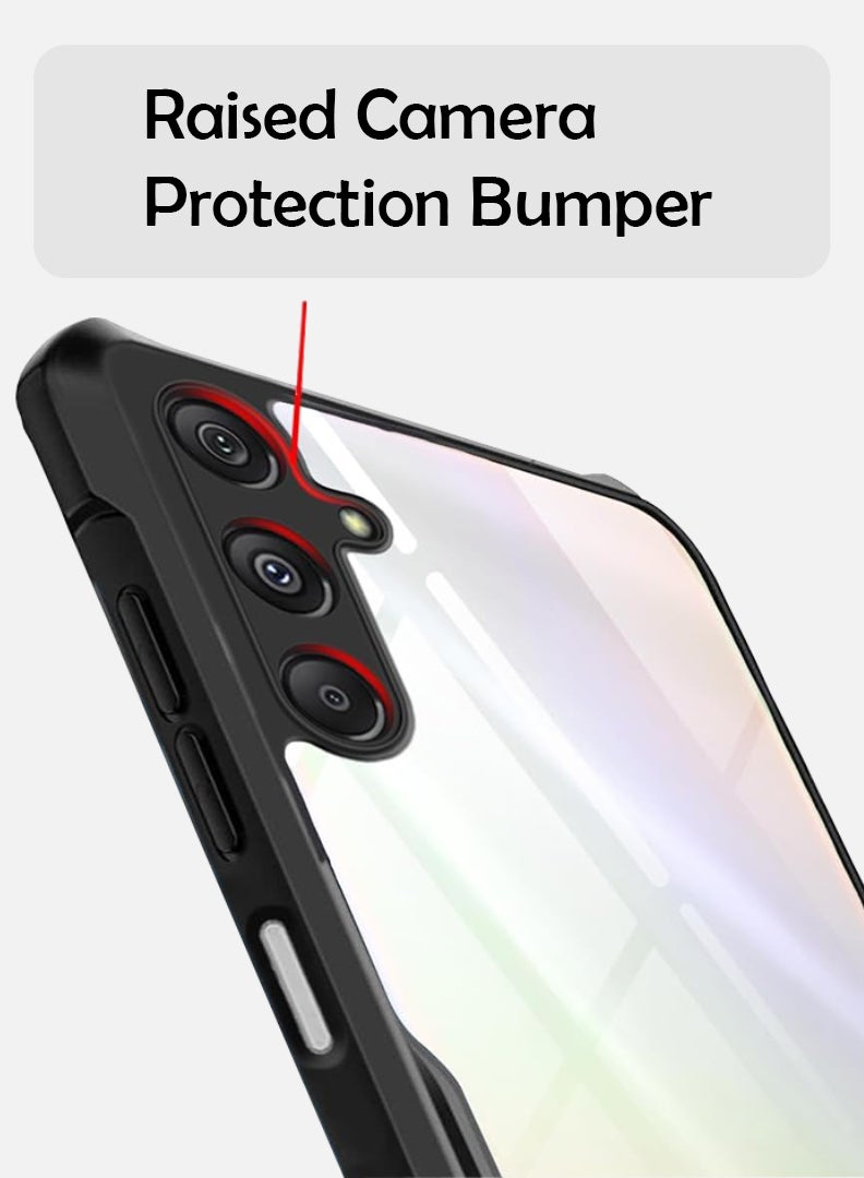 Case Up Case For Samsung Galaxy A36 5G Crystal Clear Back Cover Case With 360 Degree Protection, Shockproof Bumper Protective Phone Cover, Anti-Scratch Hard PC Back (Clear) - Image 4