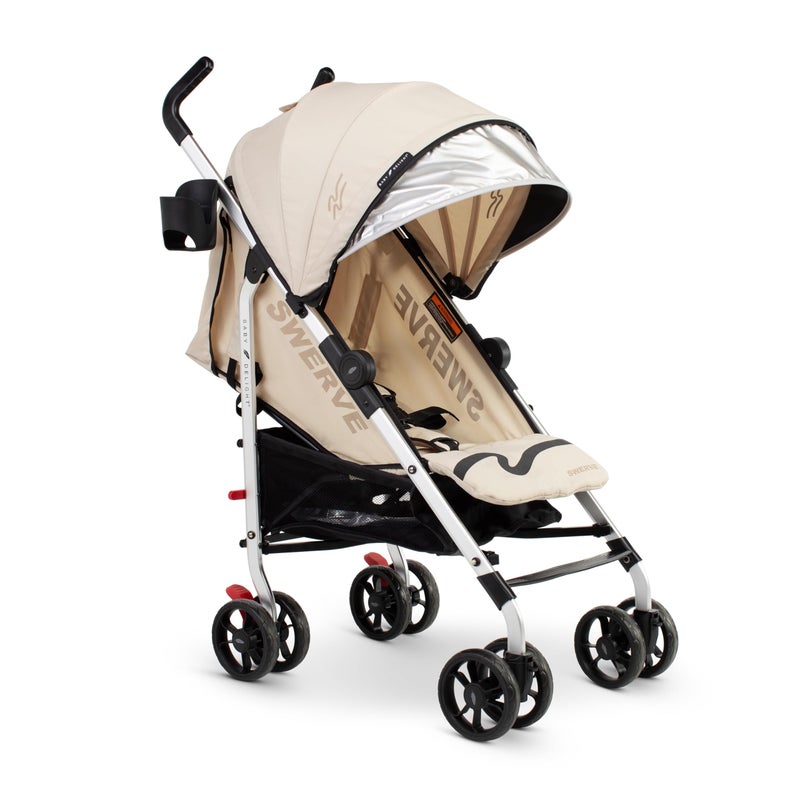Baby Delight | Swerve Stroller | Lightweight | for Travel & Everyday | Multi-Position Recline | Compact Fold | Extra Storage | Tan - Image 1