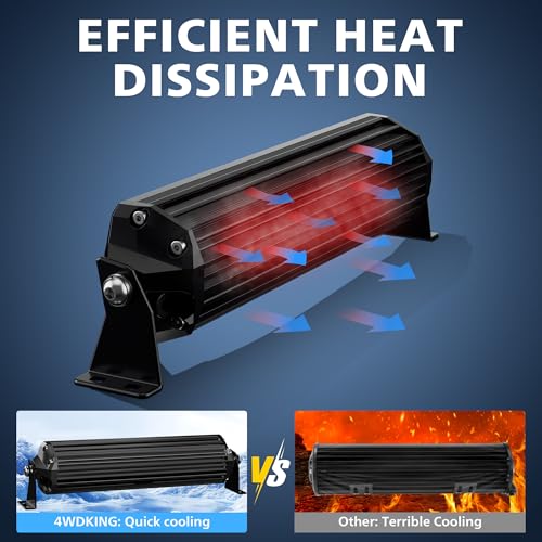 4WDKING LED Light Bar 20 inch IP68&IP69K Waterproof Dual Row Off Road Light Bar with DT Connector 120W Flood and Spot Combo Beam Work Light for Truck Cars ATV UTV Boat - Image 3