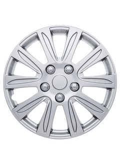 EMTC Pack of 4 EM-3136 Taiwan Wheel Cover | 15" Inch | Silver Universal Nested Style  - Image 2