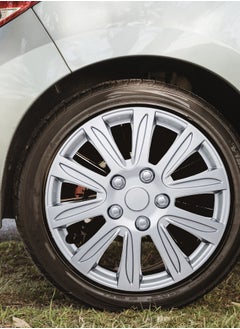 EMTC Pack of 4 EM-3136 Taiwan Wheel Cover | 15" Inch | Silver Universal Nested Style  - Image 4