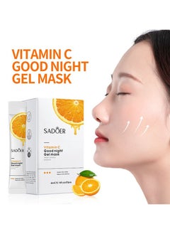 Night Vitamin C Gel Mask For Face 4 ml 20 Pieces To Nourish Moisturize And Lighten Skin Tone - pzsku/ZC621677003E8337F6D76Z/45/_/1662964791/4358dd01-8e0a-45ec-9429-5cd66b4f4245