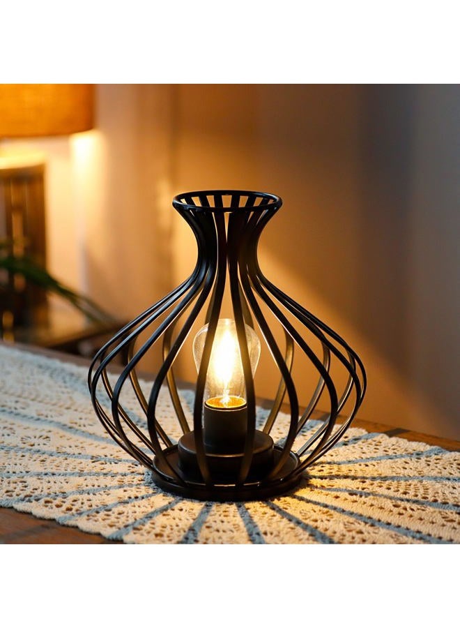 JHY DESIGN Decorations Outdoor Table Lamp Nightlight 7.5''High Modern Style Battery Powered Lamp With 6-Hours Timer Feature Decorative Bedside Lamp for Room Indoor Outdoor Table Garden Party - Image 4