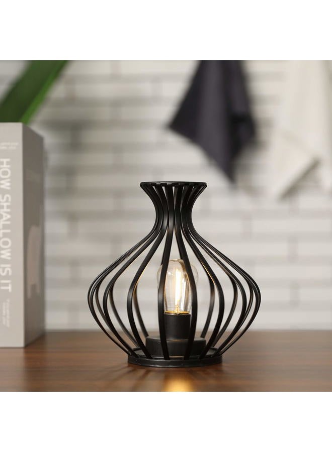 JHY DESIGN Decorations Outdoor Table Lamp Nightlight 7.5''High Modern Style Battery Powered Lamp With 6-Hours Timer Feature Decorative Bedside Lamp for Room Indoor Outdoor Table Garden Party - Image 1