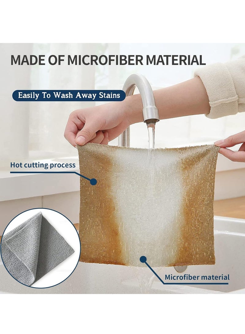 Bear Cleaning Cloth Glass Cleaning Towel  Kitchen Towel Cloth Reusable 20 Pcs/Box Grab Rag Strong Water and Oil Absorption Cleaning Rags Washable Cleaning Wipe for Cleaning Kitchen/Dish  1 piece - Image 4