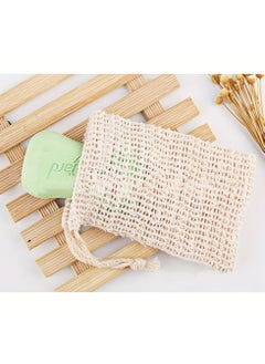 Generic 5 soap coasters,  rope soap bag with drawstring and wooden beads, soap coasters, knotted bath soap bag for lathering and drying, bathroom accessories  - Image 5