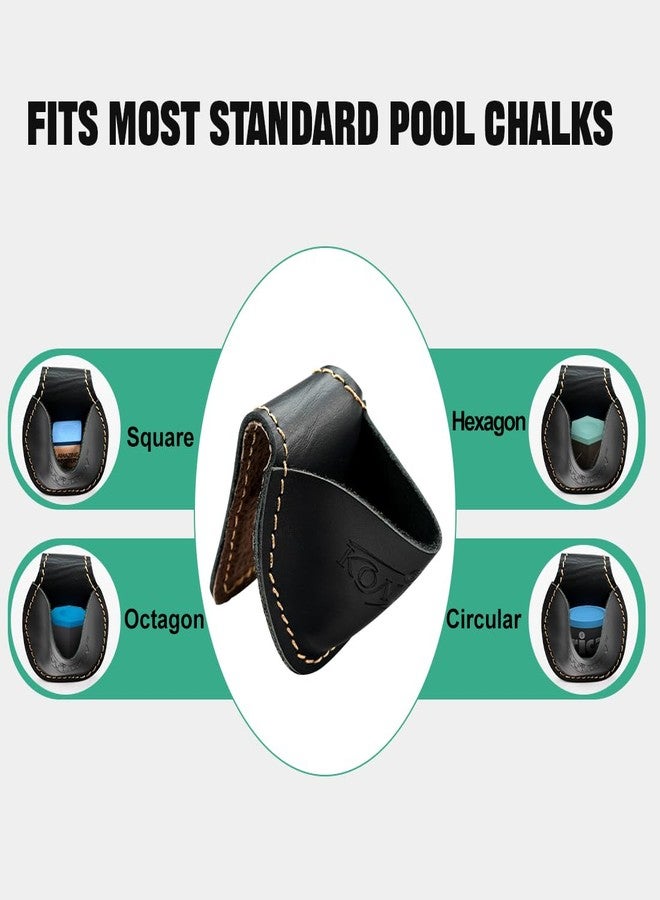 KONLLEN Magnetic Billiard Chalk Holder Black Portable Pool Cue Chalk Bag Snooker Accessories Sports Gifts for Men Women - Image 5