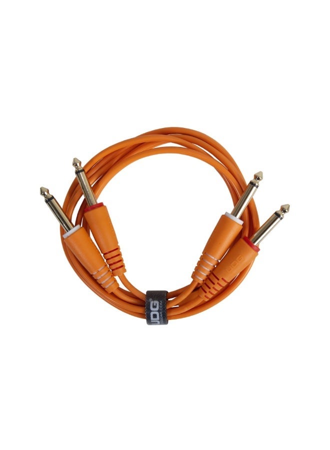 UDG Ultimate Audio Cable Set 1/4" Jack-1/4" Jack, Orange, Straight,1.5 m - Image 1